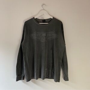 Vintage 2002 Harley-Davidson Gray Long Sleeve Tee